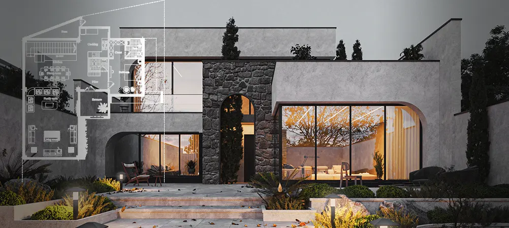 طراحی بهترین نقشه خانه ویلایی | از ایده تا اجرای پلان حرفه‌ای