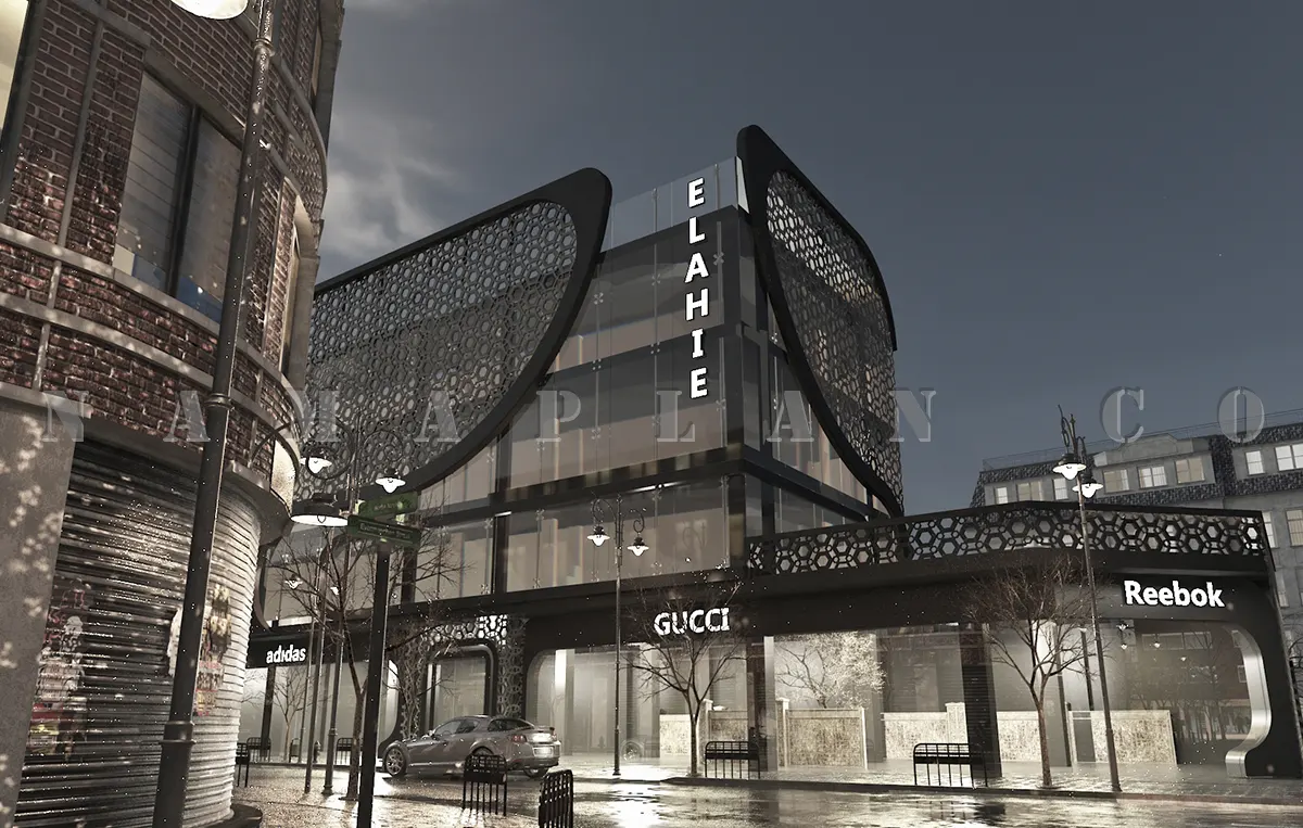 مجتمع تجاری 4 طبقه مدرن در اصفهان 