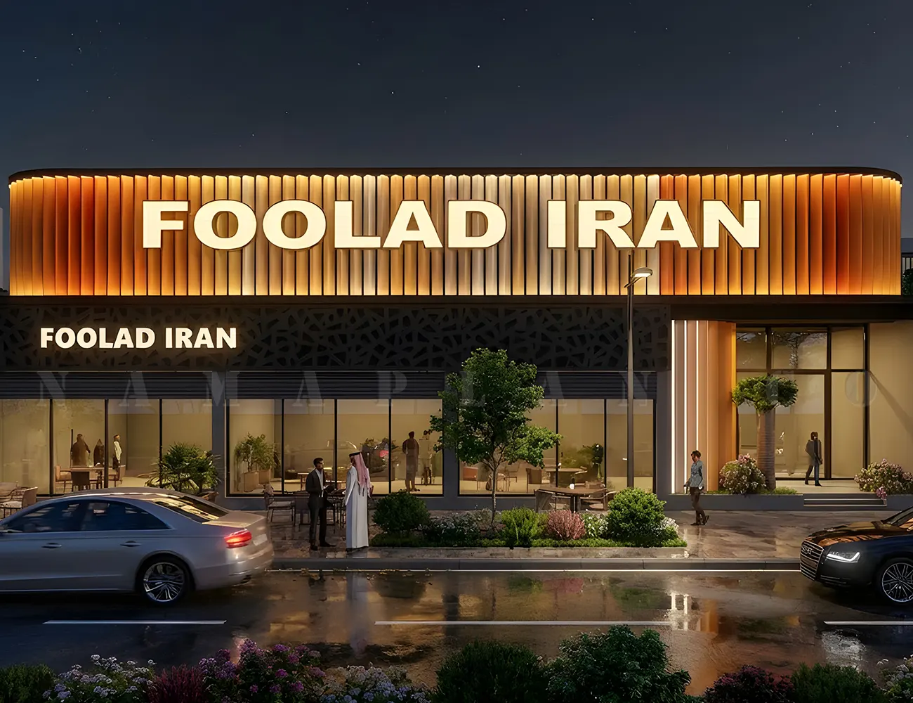 طراحی سردرب کارخانه فولاد ایران - قائمشهر