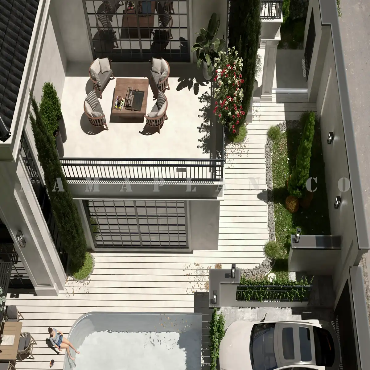 طراحی ویلای کلاسیک مینیمال