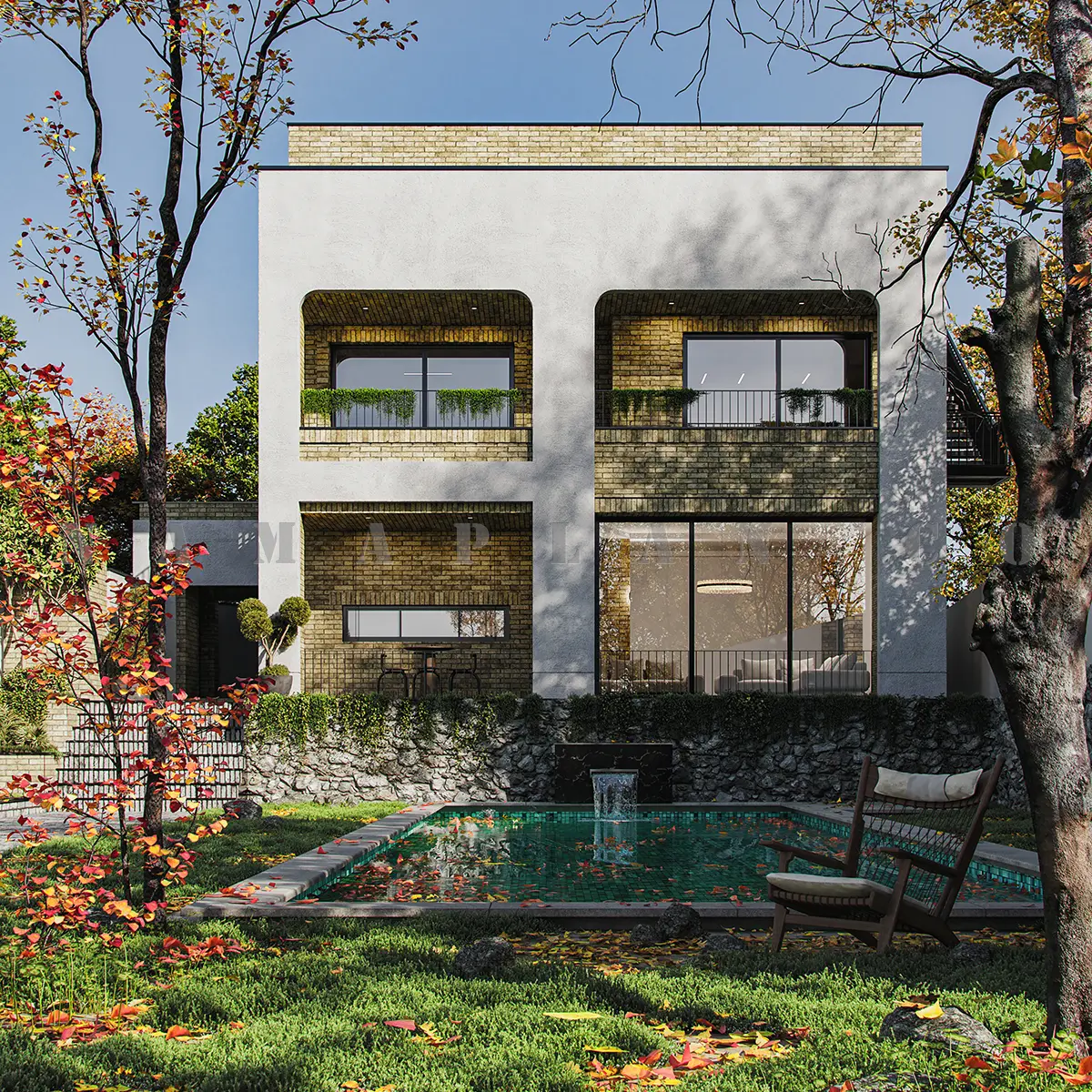 طراحی خانه دوبلکس روستایی 