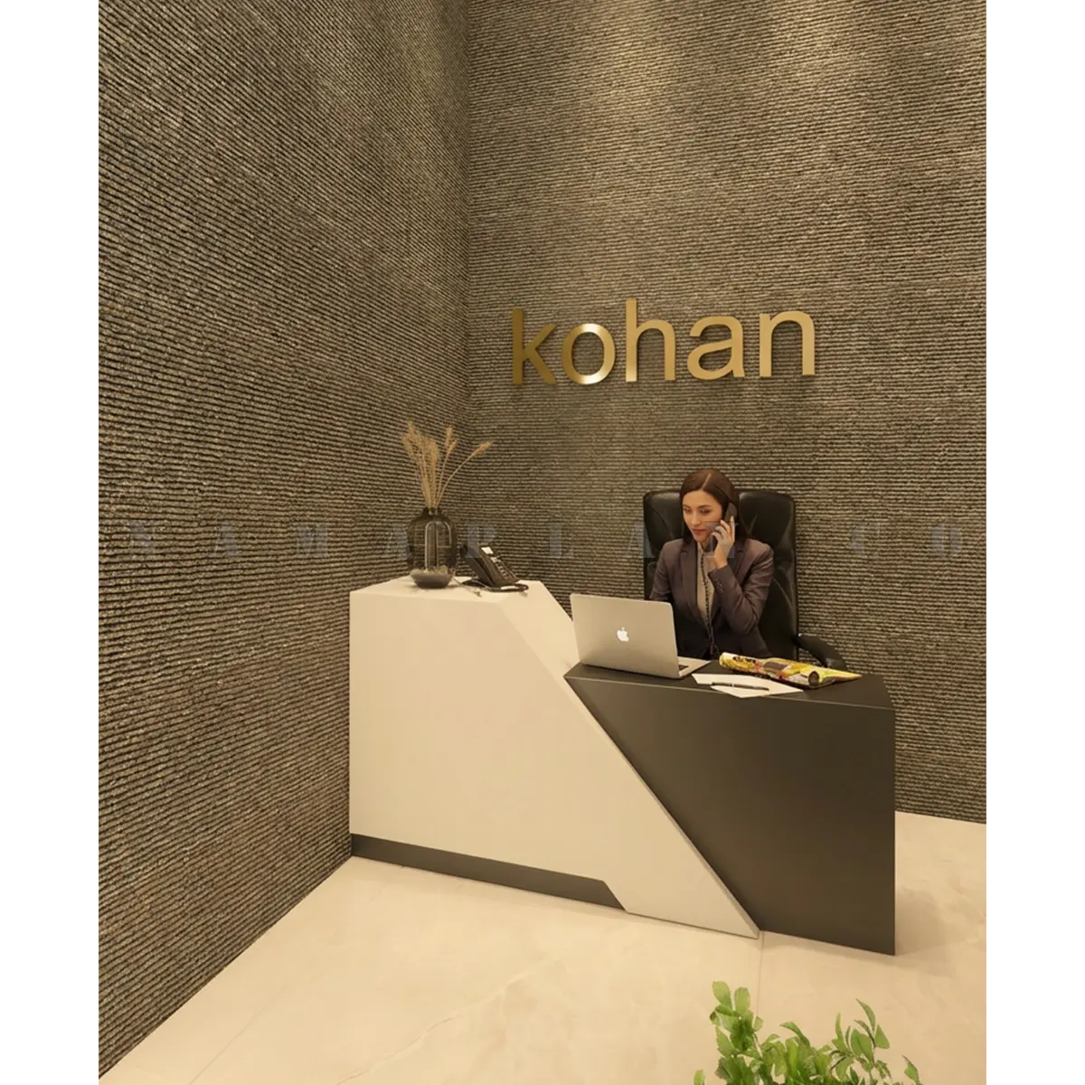 طراحی پارکینگ و ورودی اپارتمان تجاری در ساری