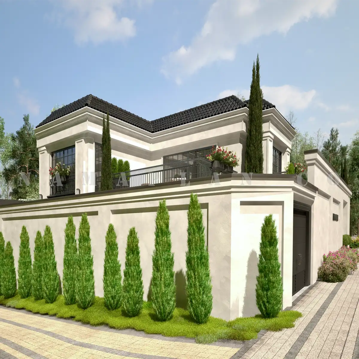 طراحی ویلا به سبک کلاسیک مینیمال