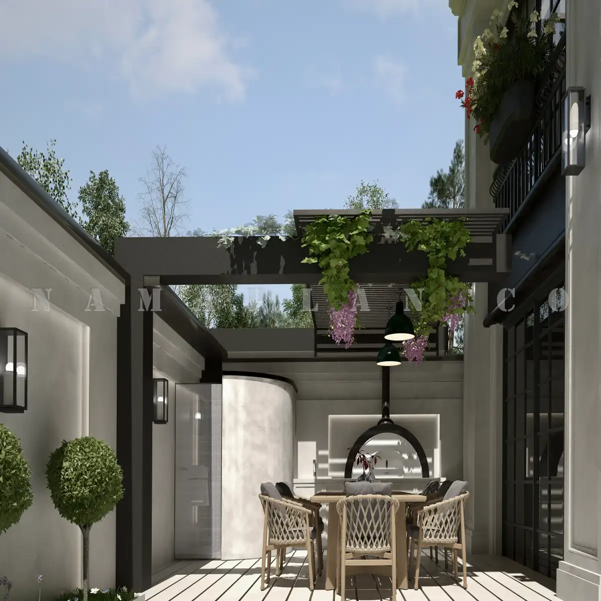 طراحی خانه ویلایی مینیمال کلاسیک