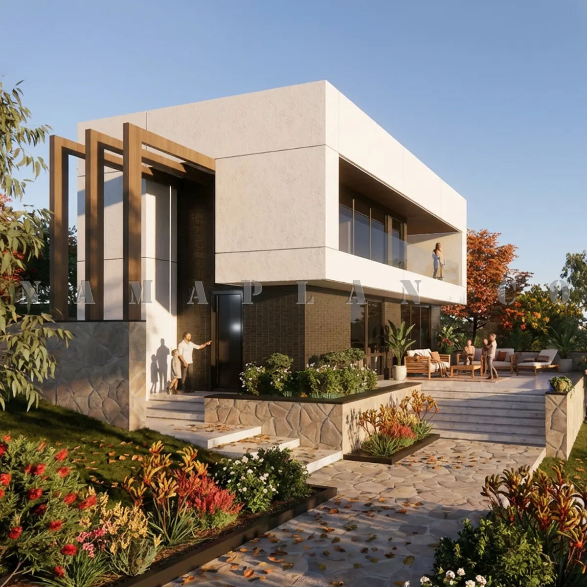 طراحی ویلا دوبلکس مدرن 258 متری در شب کلا ساری