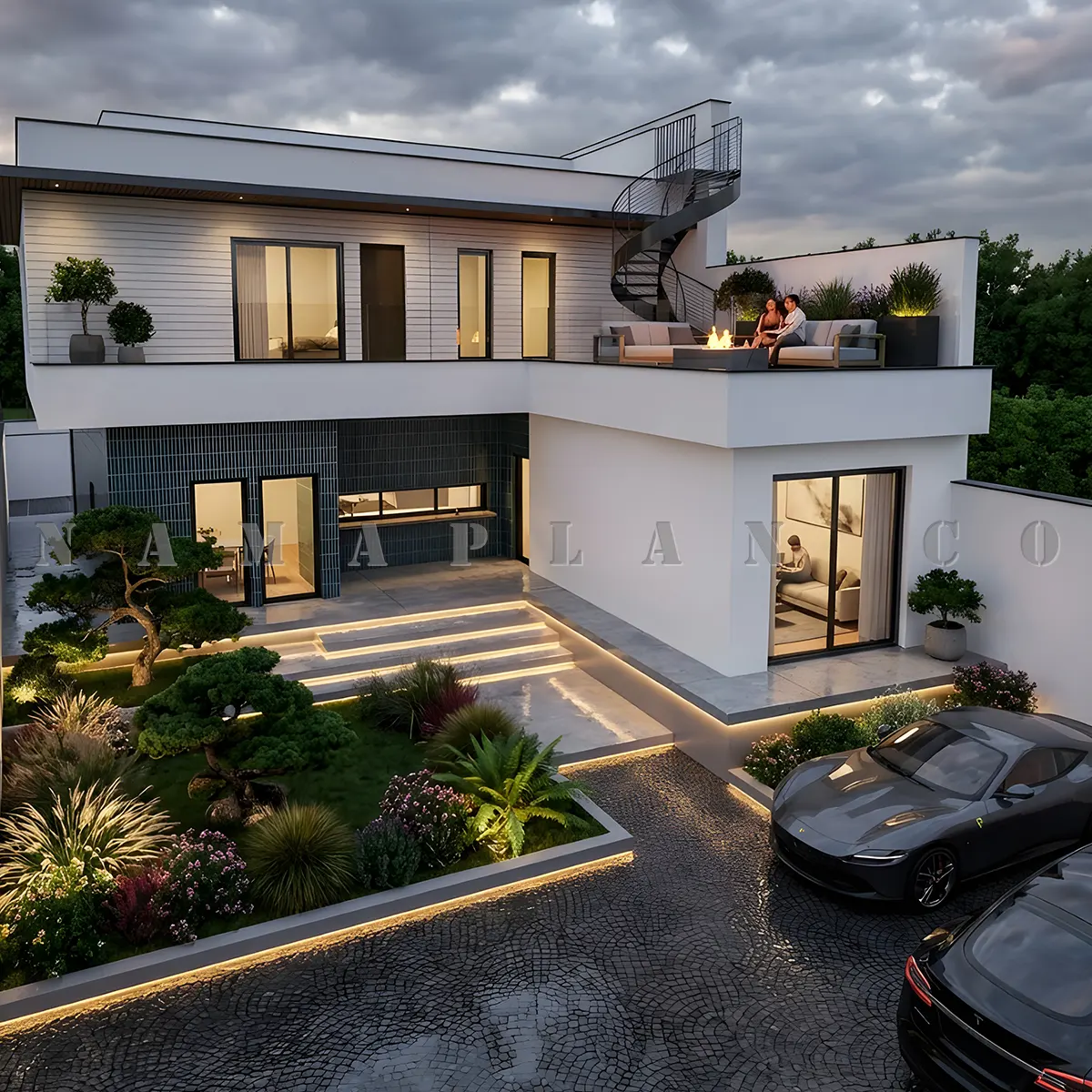 طراحی ساختمان ویلایی 225 متری در ساری