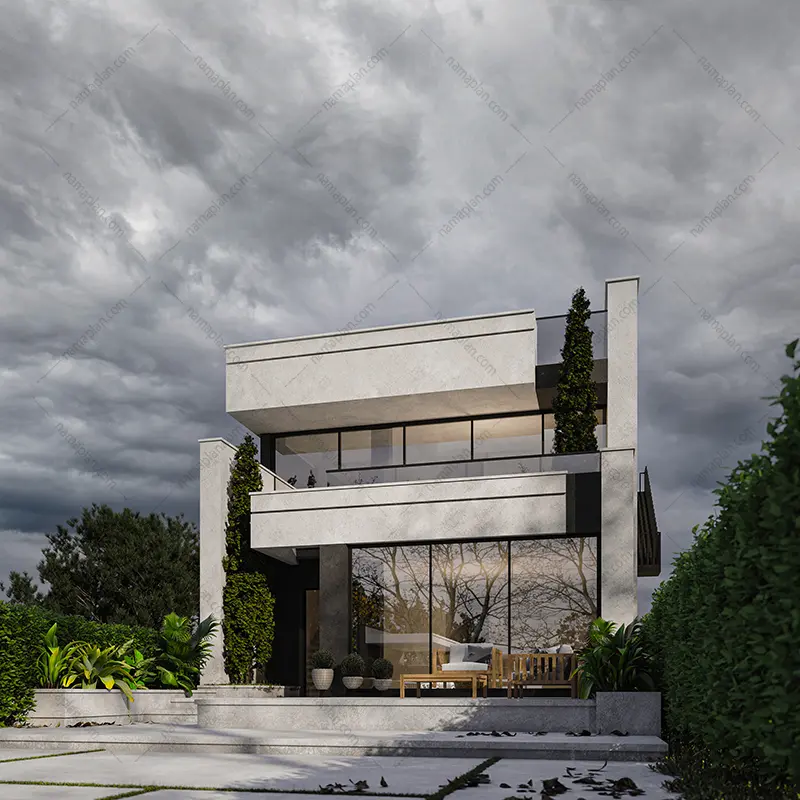 طراحی خانه دوبلکس مدرن در نوشهر