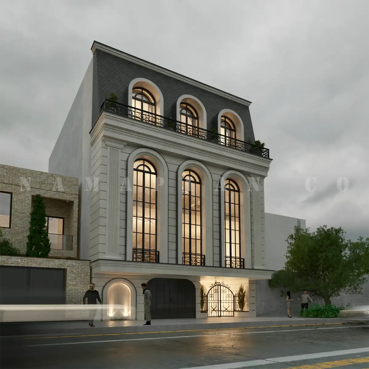 خانه ویلایی سه طبقه روی پیلوت