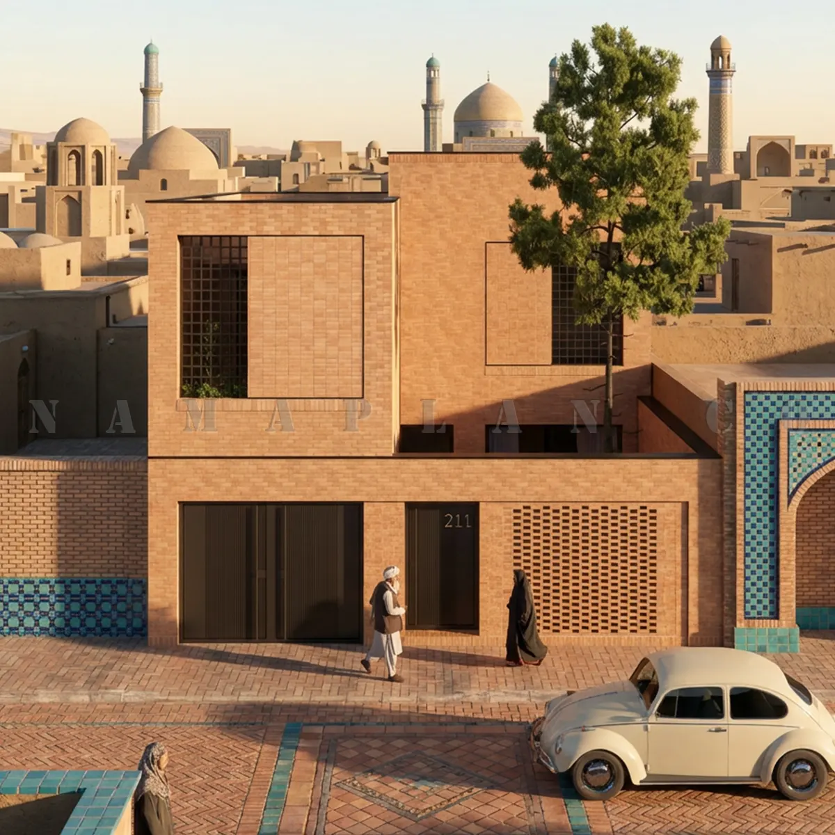 نقشه خانه دوبلکس 279 متری در افغانستان 