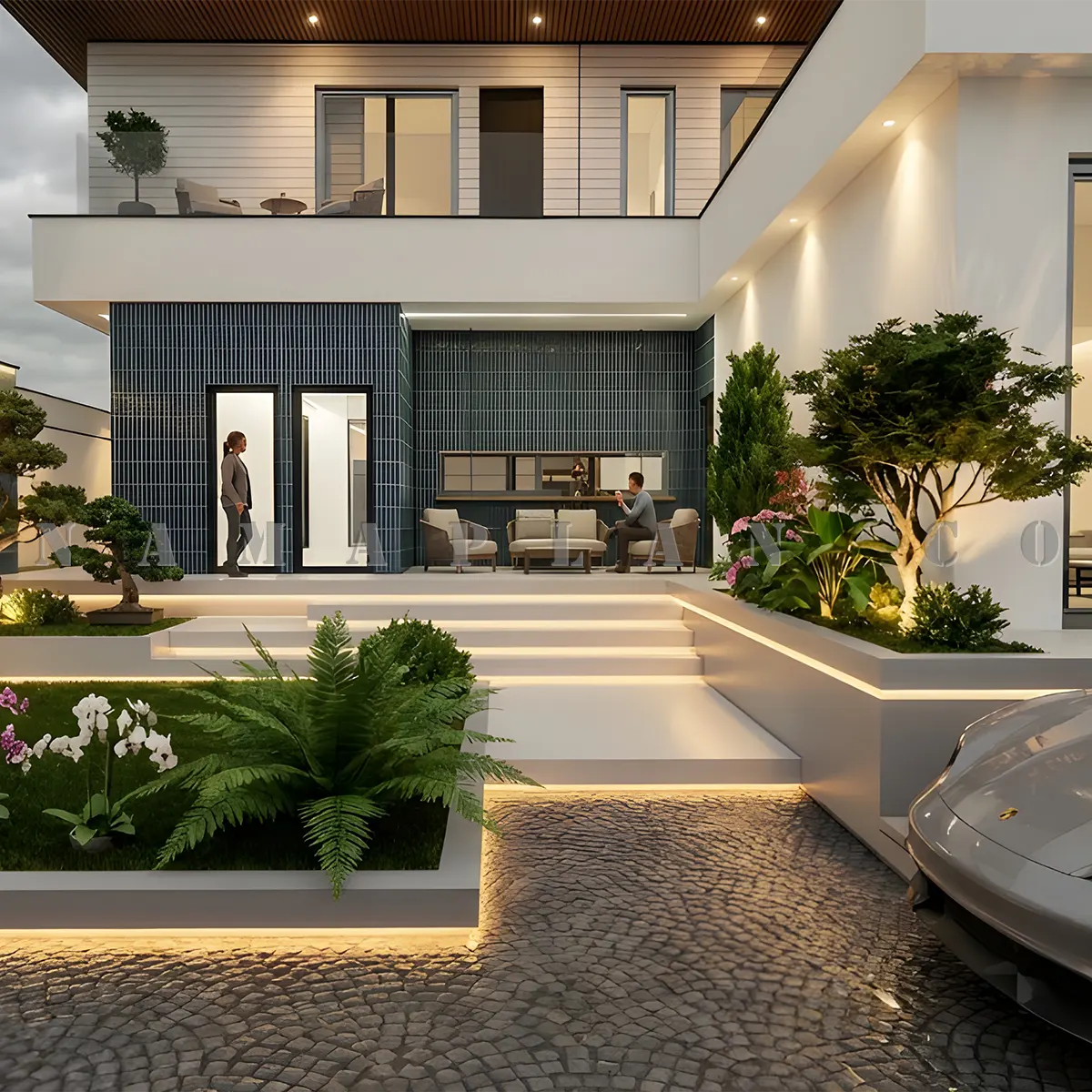 طراحی نقشه خانه ویلایی دوبلکس 225 متری