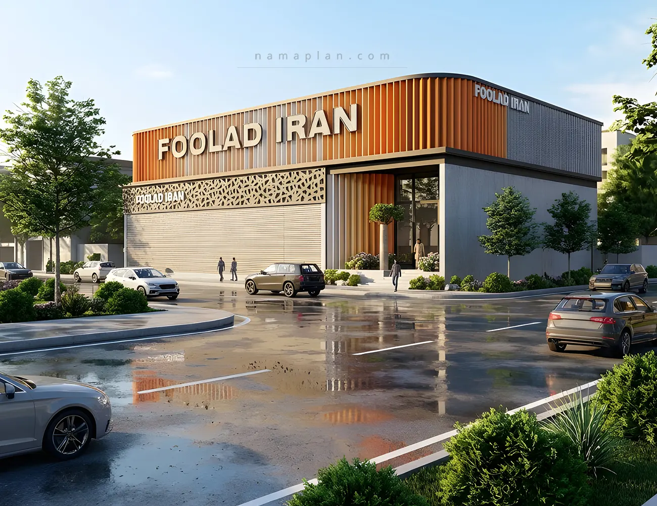 طراحی سردرب کارخانه فولاد ایران - قائمشهر