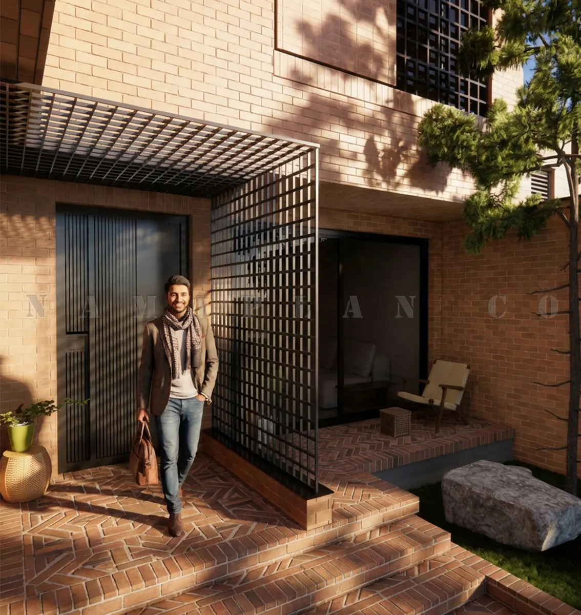 طراحی ساختمان دو طبقه در هرات