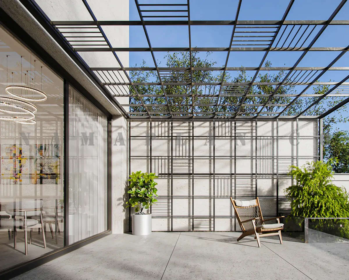 طراحی خانه ویلایی دوبلکس مدرن در قائمشهر