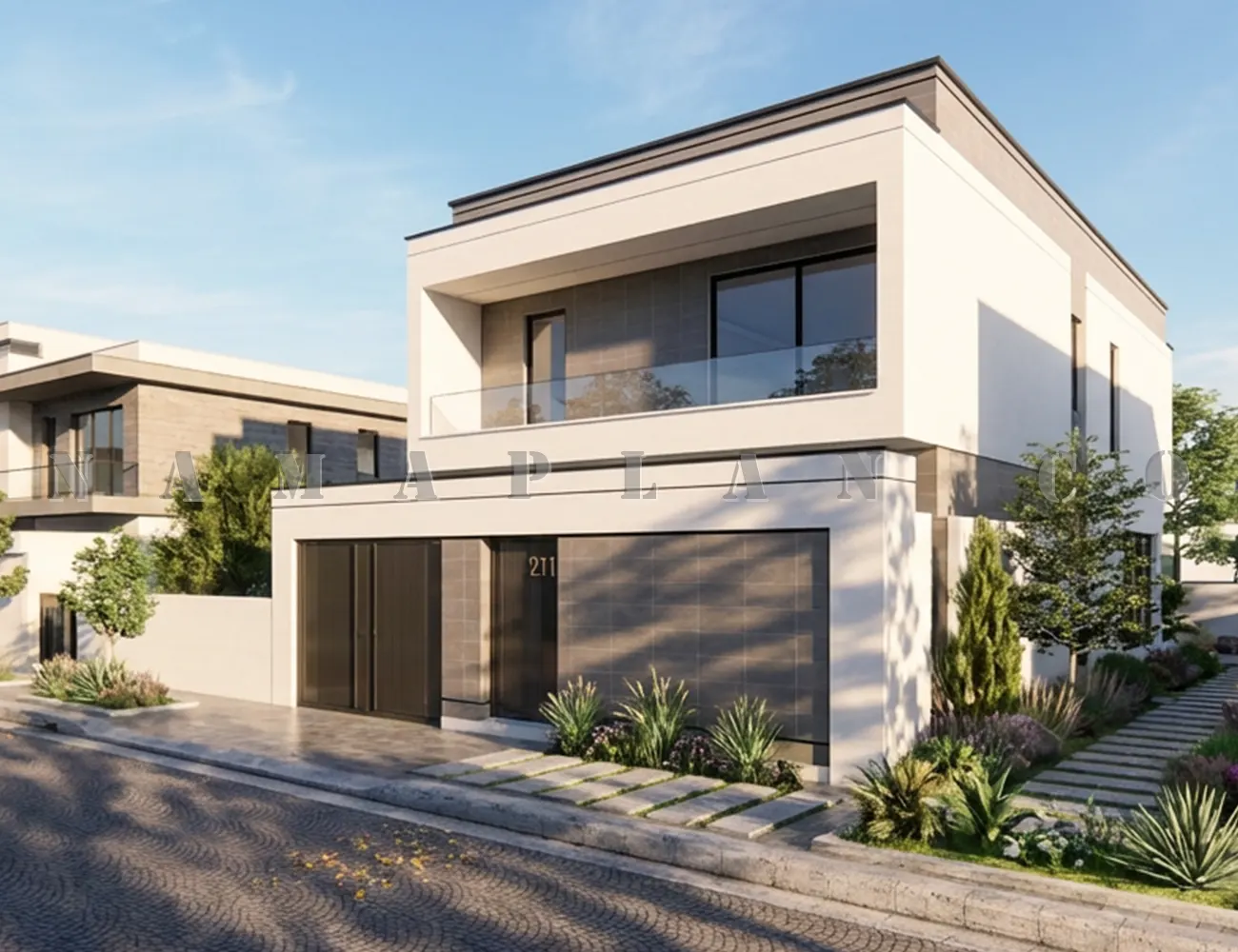 طراحی ویلا دوبلکس مدرن در افغانستان 