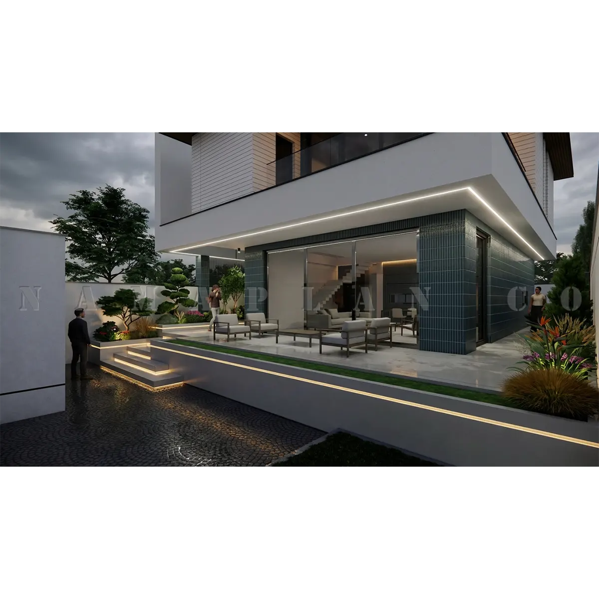 طراحی ویلا مدرن دوبلکس 225 متری 