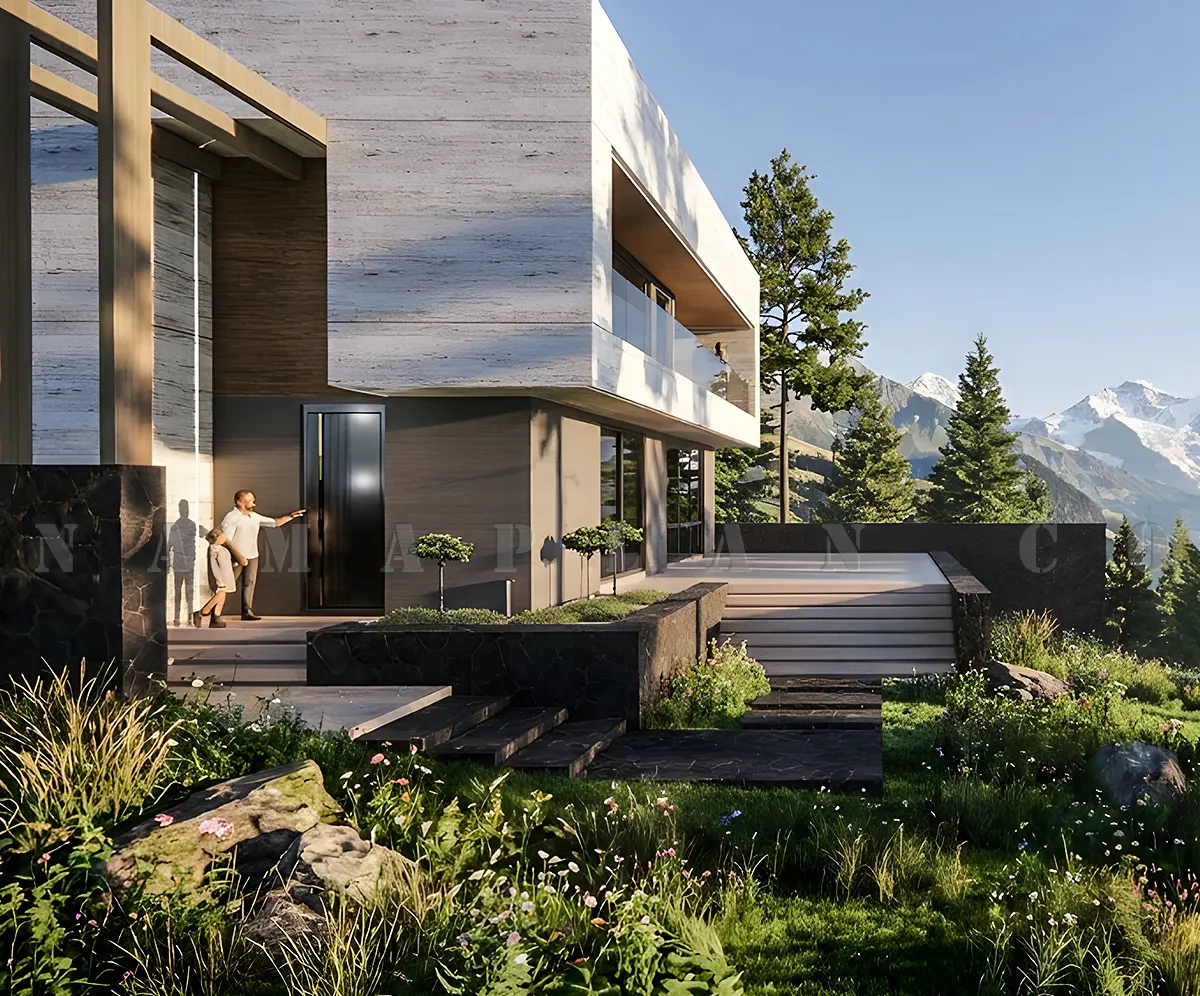 پروژه طراحی پلان ویلا 258 متری 