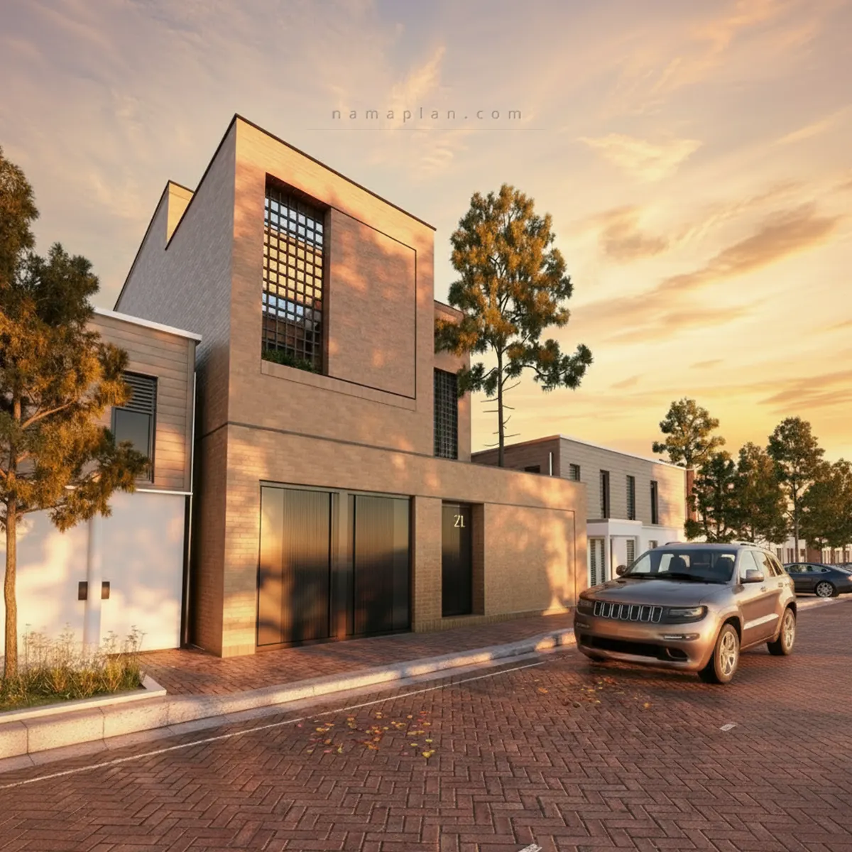 طراحی خانه دوبلکس ویلایی در هرات | ساختمان دو طبقه