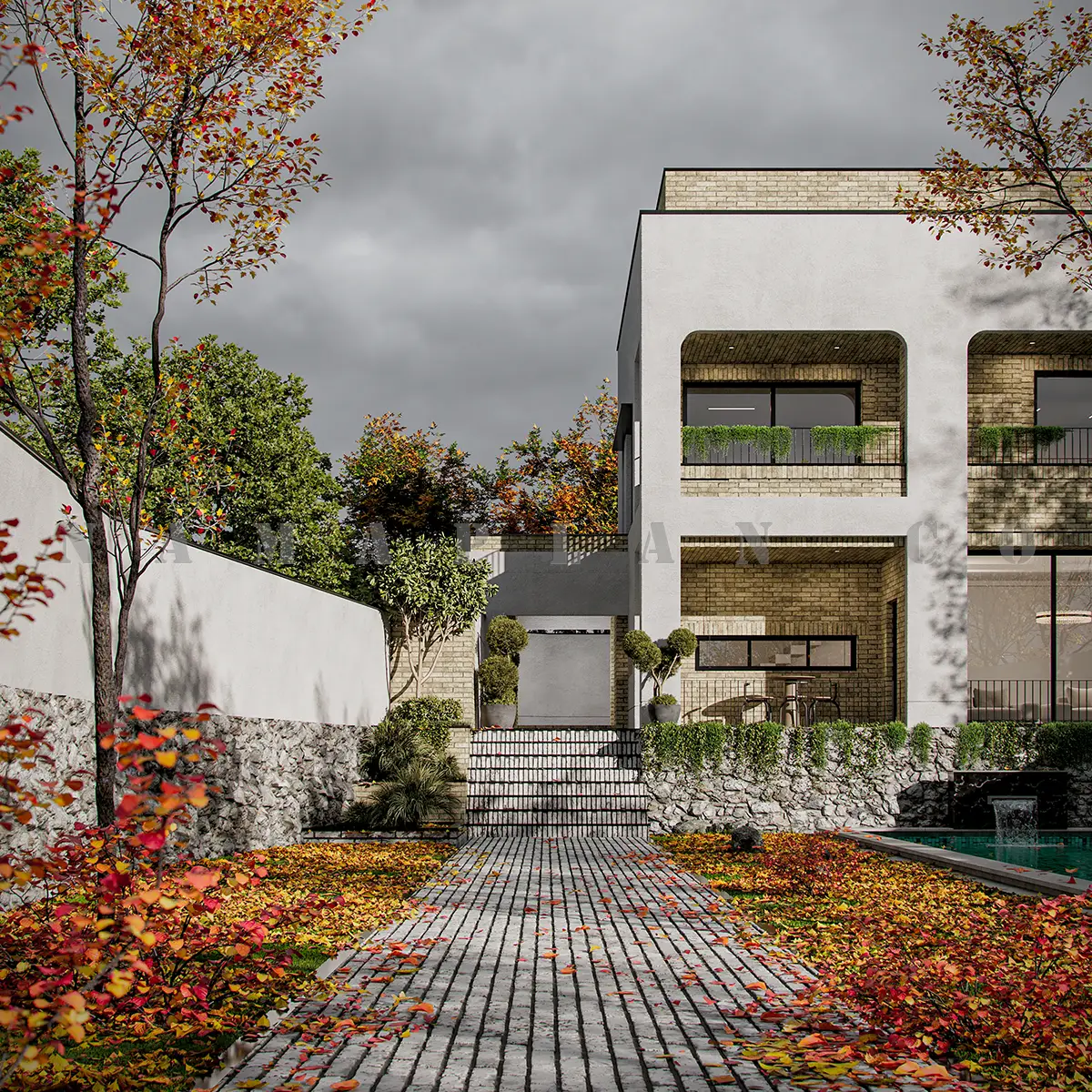 طراحی ویلا دوبلکس در دلیجان 