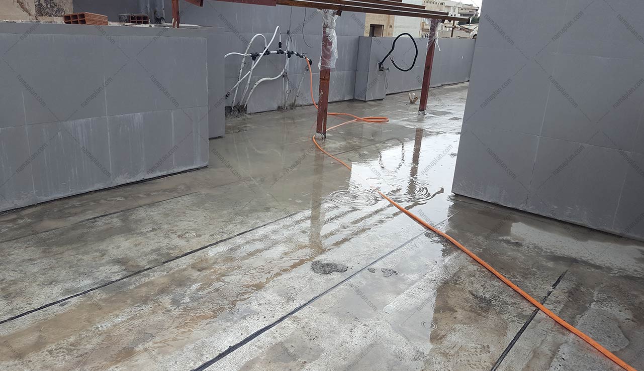 تست ایزولاسیون (ایزوگام کاری) بام