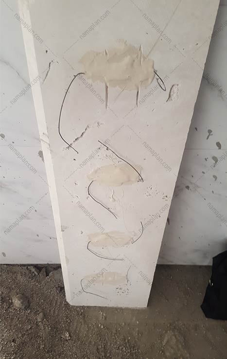 اسکوپ کردن سنگ های نما برای جلوگیری از ریزش احتمالی در آینده